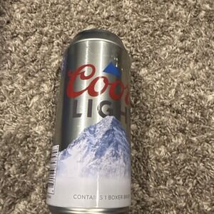 COORS LIGHT BEER CAN with SWAG BOXER BRIEF UNDERWEAR (Men's Small or Medium) NEW